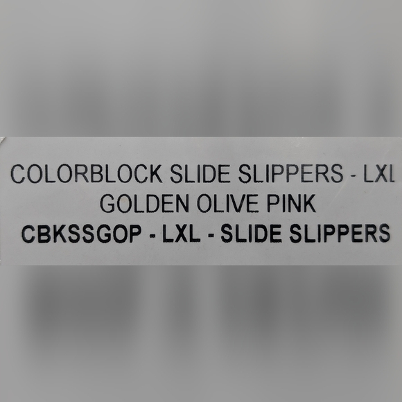 NWT VERLOO Knit Slide Slipper Sz W 9.5-12.5 / M 11 Golden Olive/Pink Colorblock - Picture 15 of 17